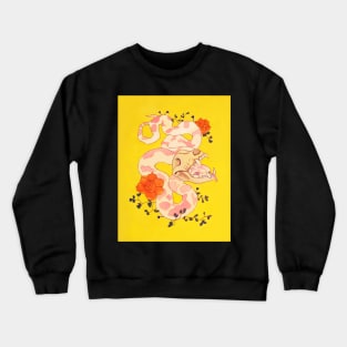 Wolf Skull Snek on Lemonade Crewneck Sweatshirt